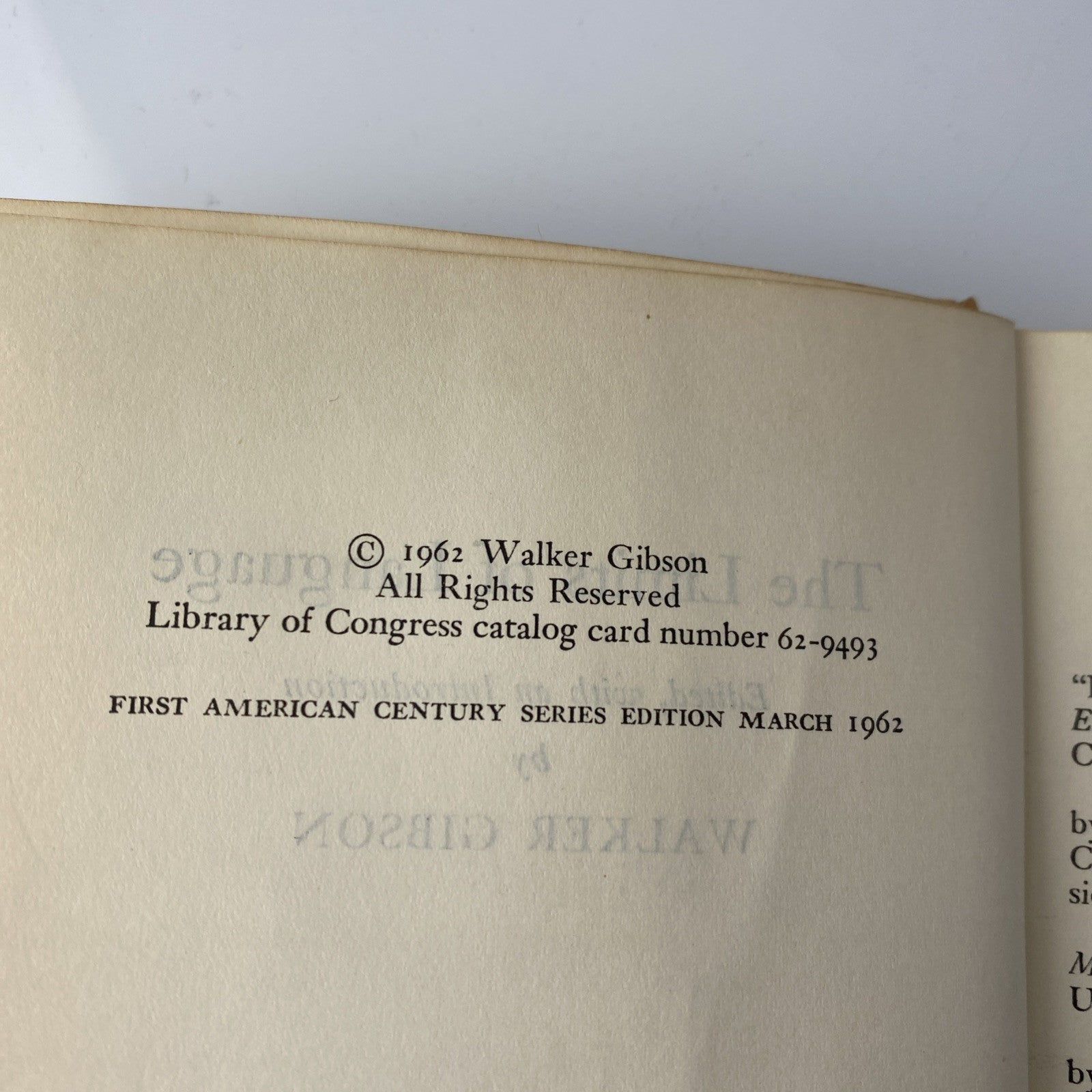 The Limits Of Language Science Philosophy Vintage 1960s Ex Library Book
