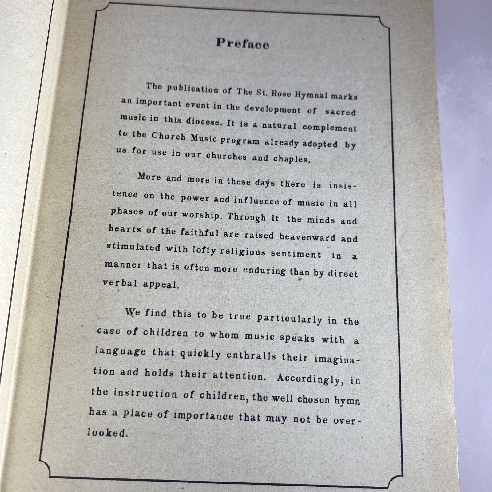 The Saint Rose Hymnal Franciscan Sisters of Perpetual Spine Needs Glued 1939