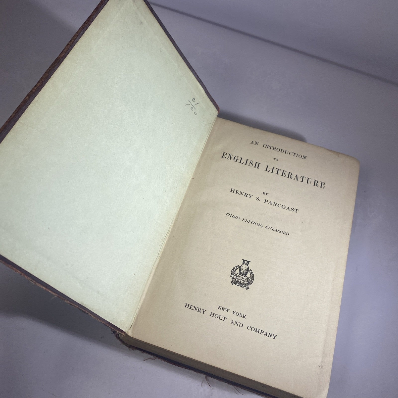 An Introduction to English Literature ~Henry S. Pancoast ~1894