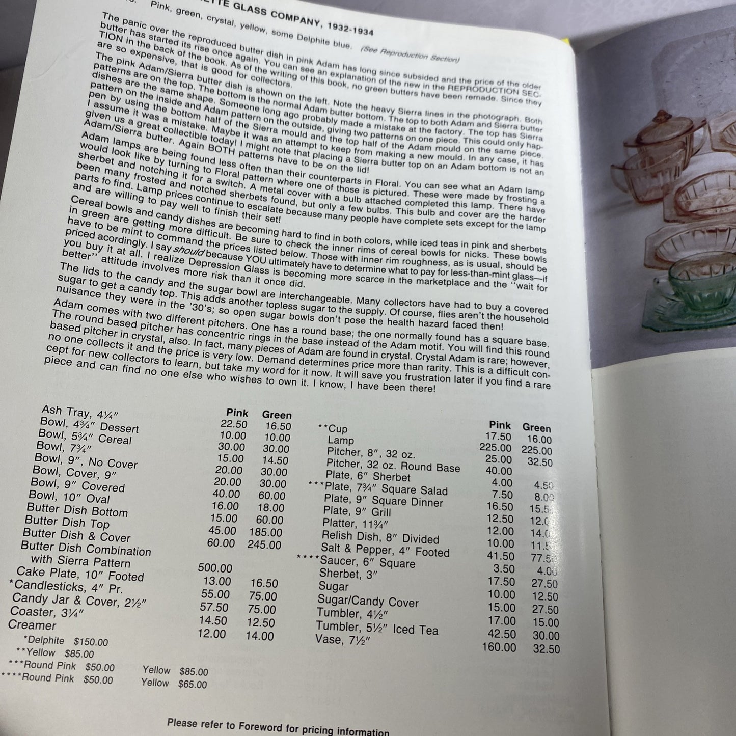 Collector's Encyclopedia of Depression Glass HC 1988 Full Color Photos Victorian