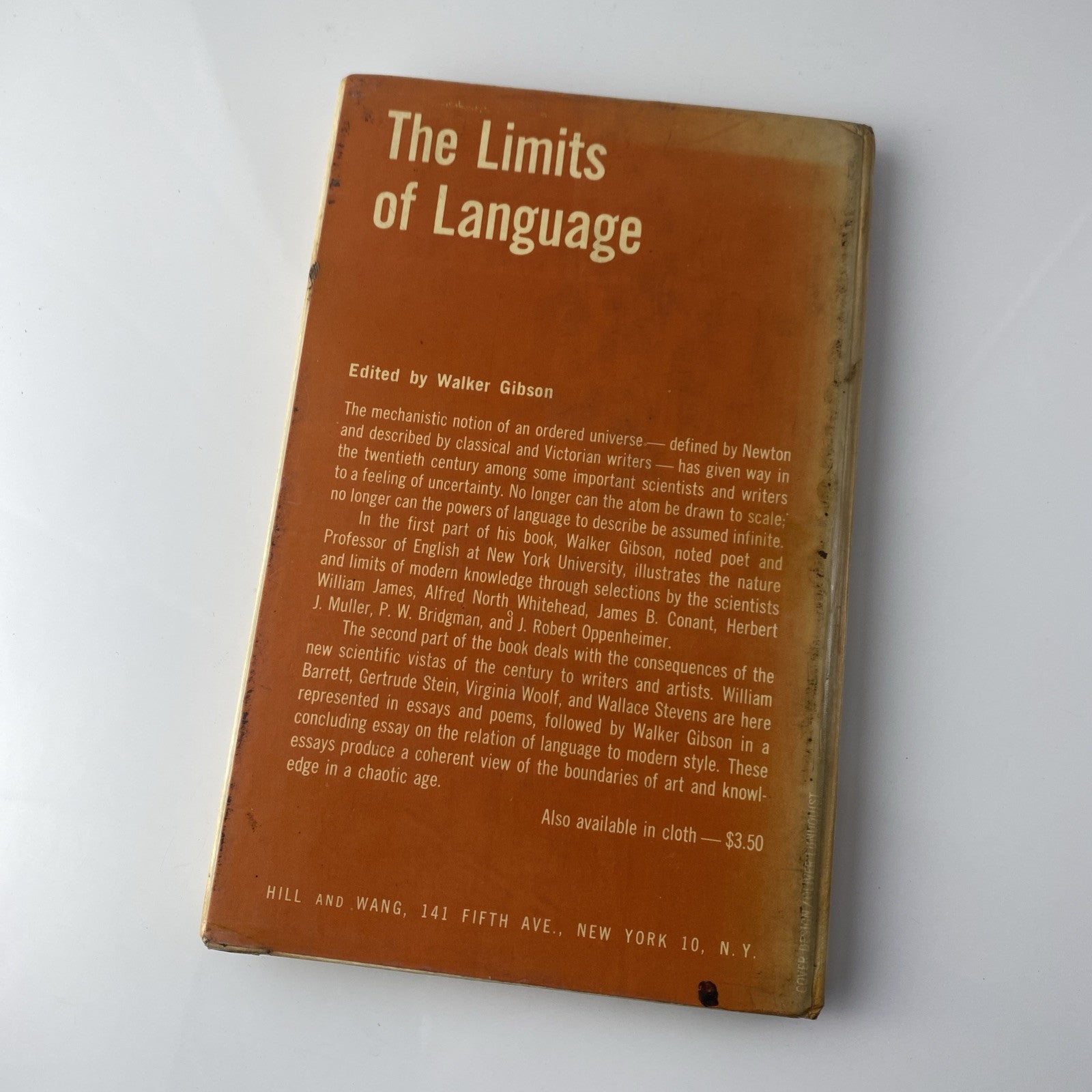 The Limits Of Language Science Philosophy Vintage 1960s Ex Library Book