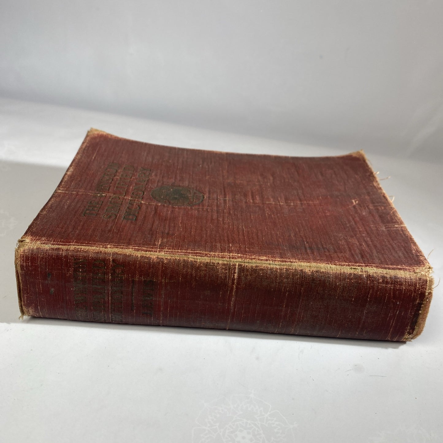 The Winston Simplified Dictionary 1919 Antique Rare Red Book English Soft Bindin