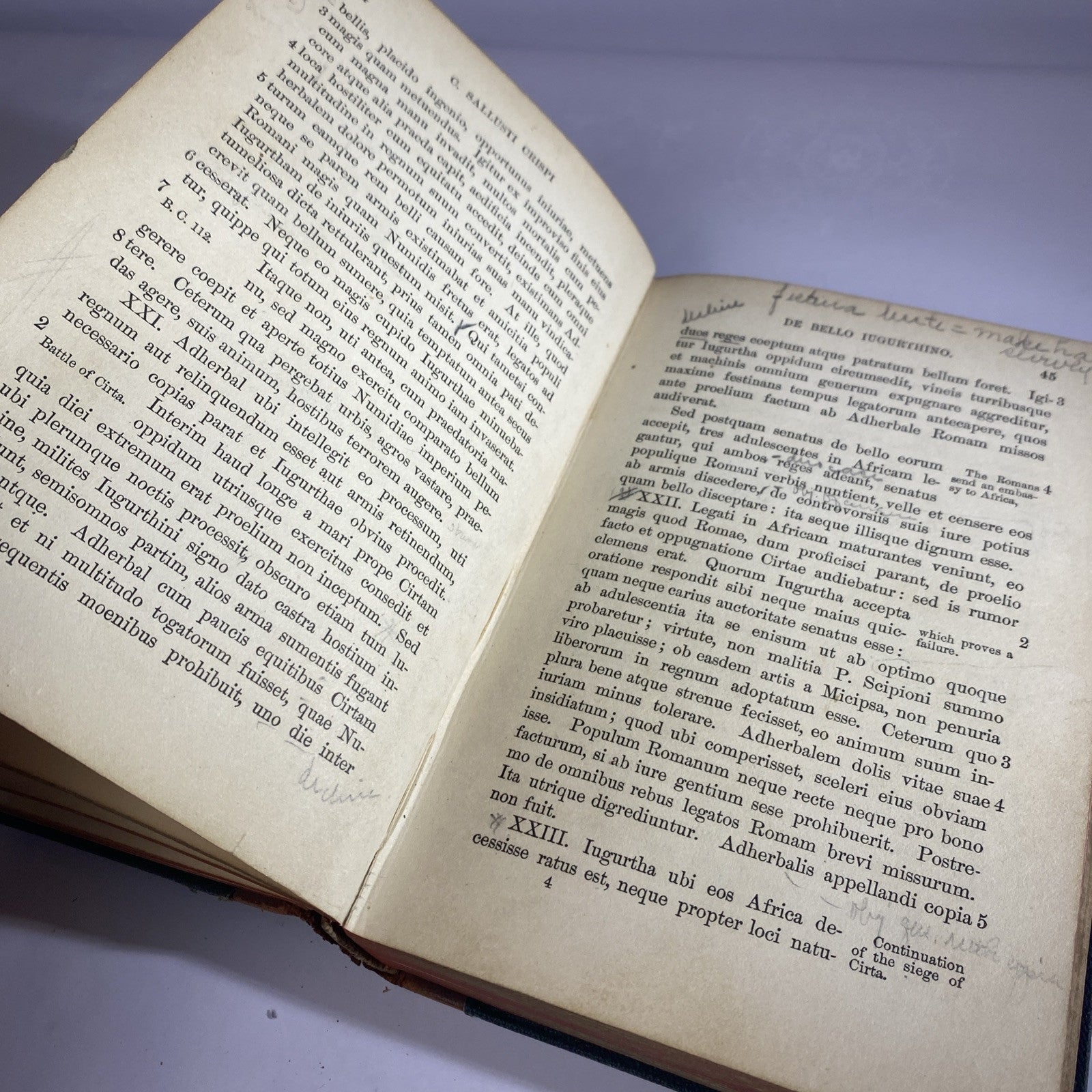 Ceasar's Commentaries on The Gallic War by Albert Harkness 1886 Antique College