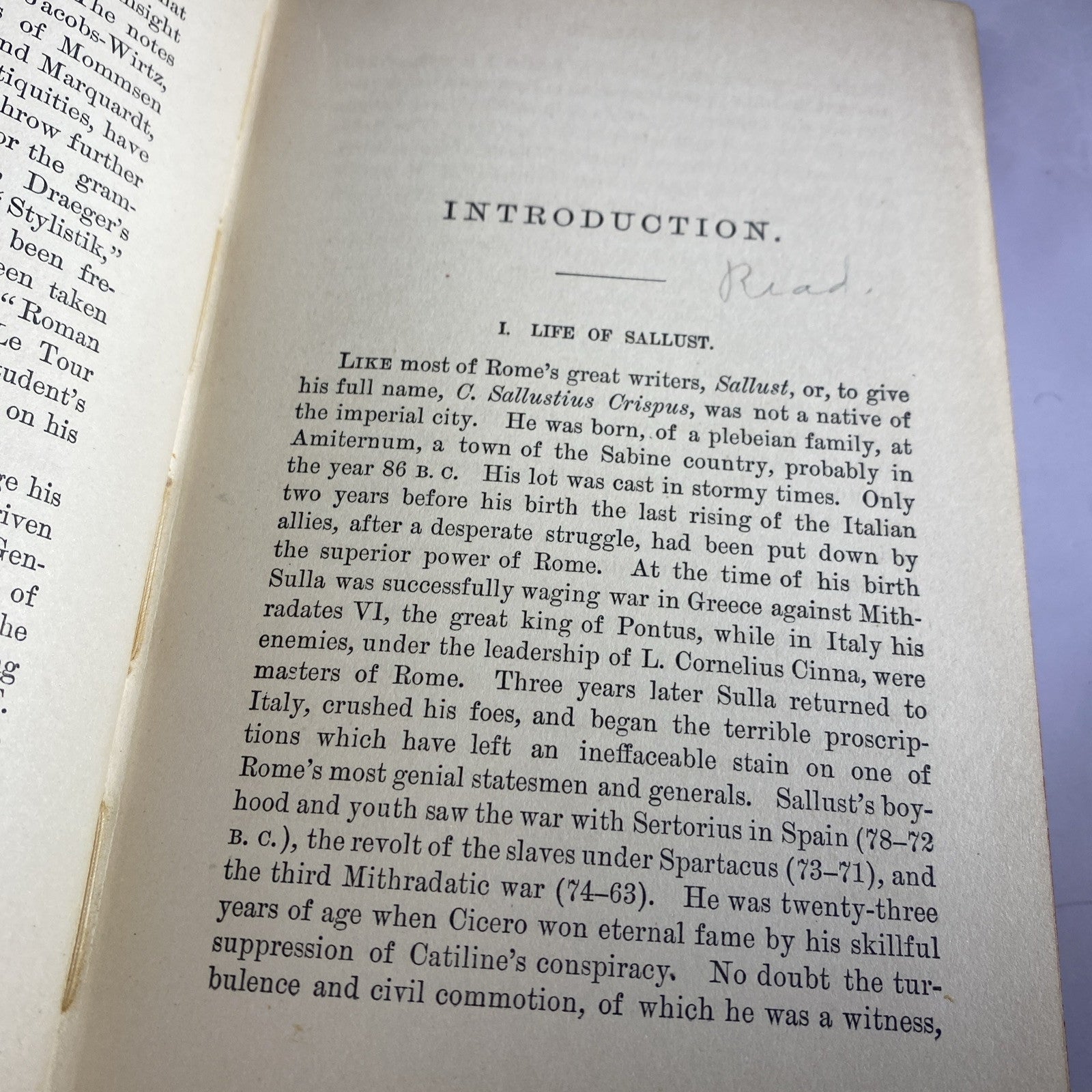 Ceasar's Commentaries on The Gallic War by Albert Harkness 1886 Antique College