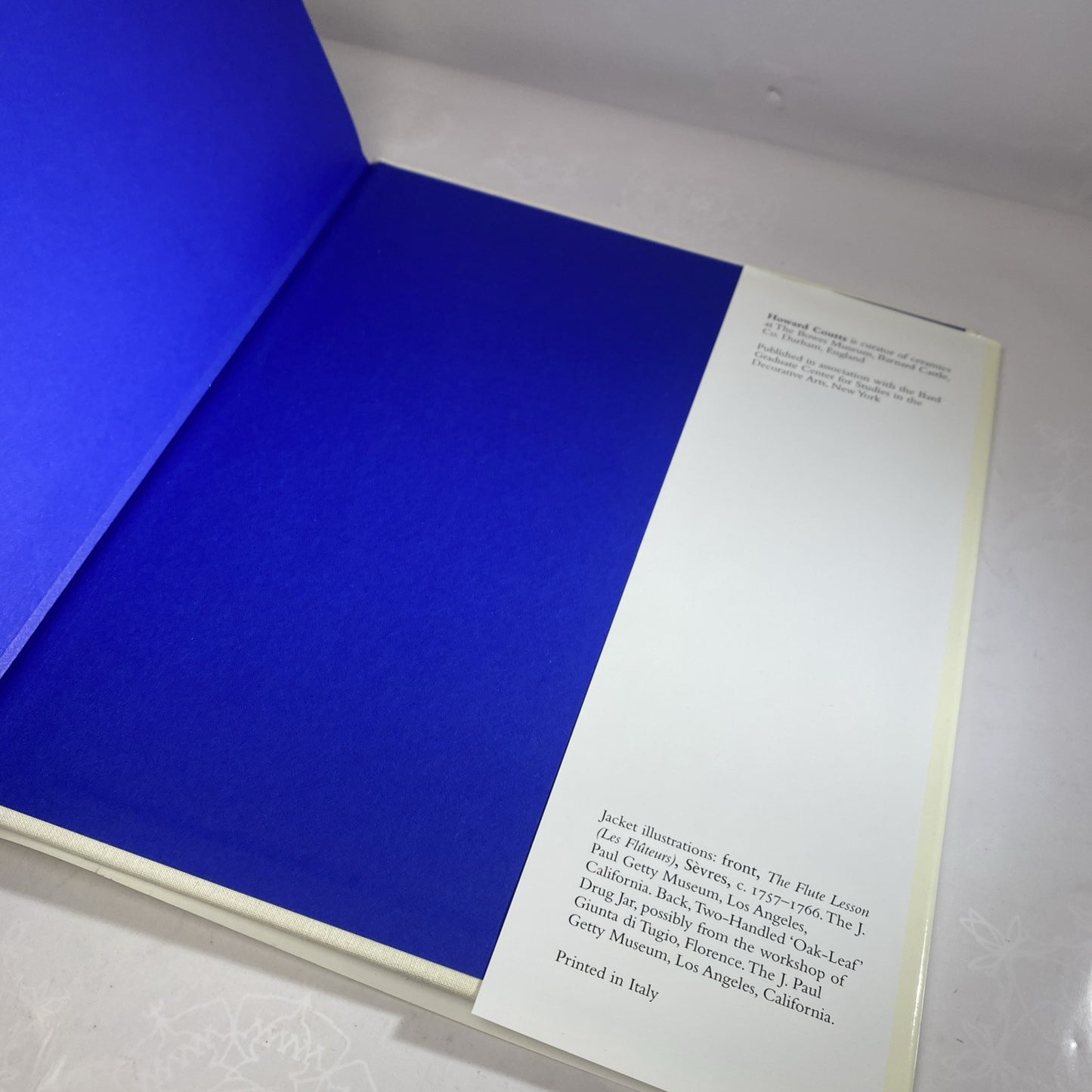 THE ART OF CERAMICS: EUROPEAN CERAMIC DESIGN 1500-1830 College Art Book Textbook