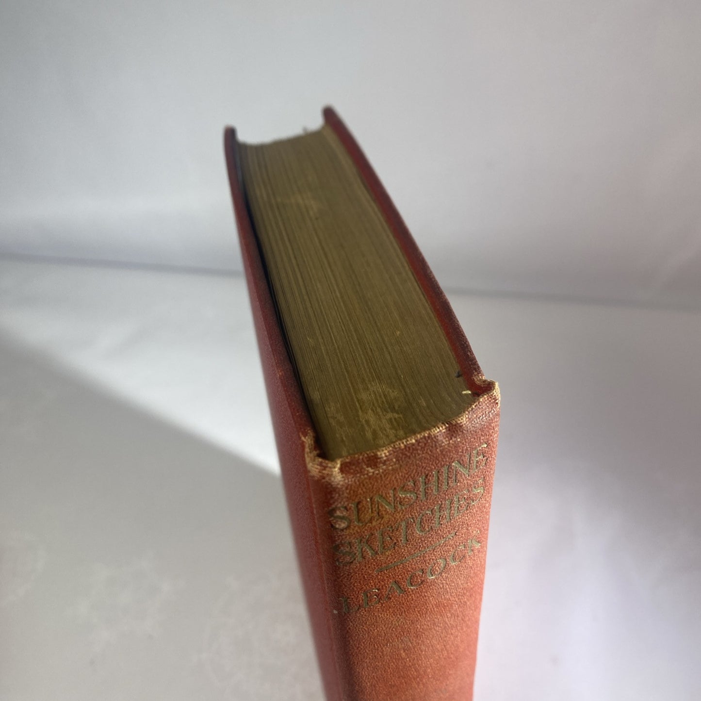 Sunshine Sketches 1925 by Stephen Leacock Antique Novel Good Condition