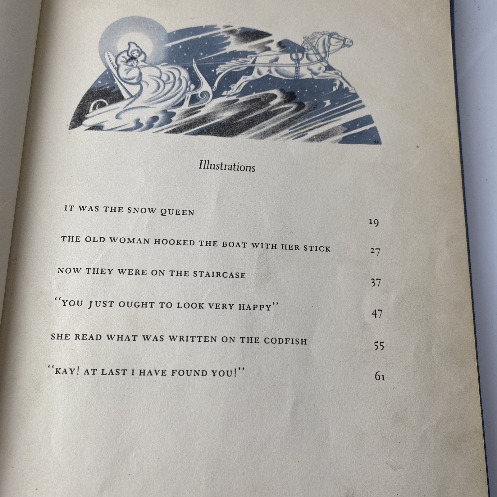 Snow Queen/ Andersen/ Corwin/ 1942 First Print hardback/ jacket Ex Library