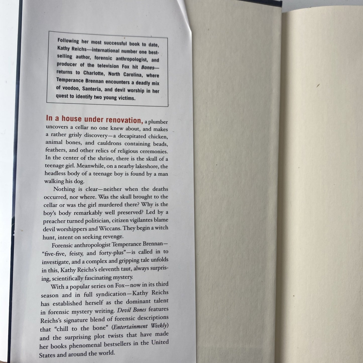 Devil Bones by Kathy Reichs 2008 Book Club Edition