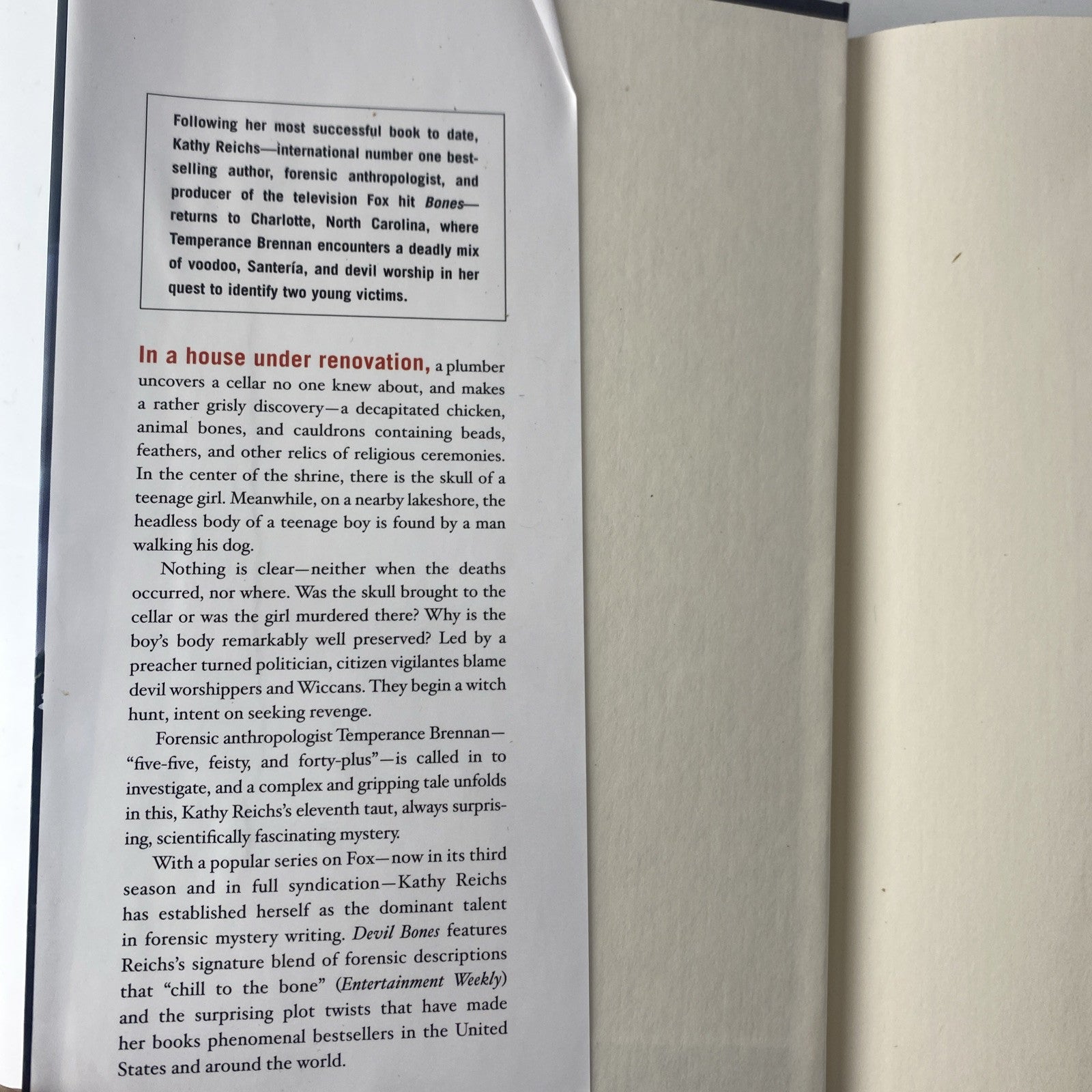 Devil Bones by Kathy Reichs 2008 Book Club Edition