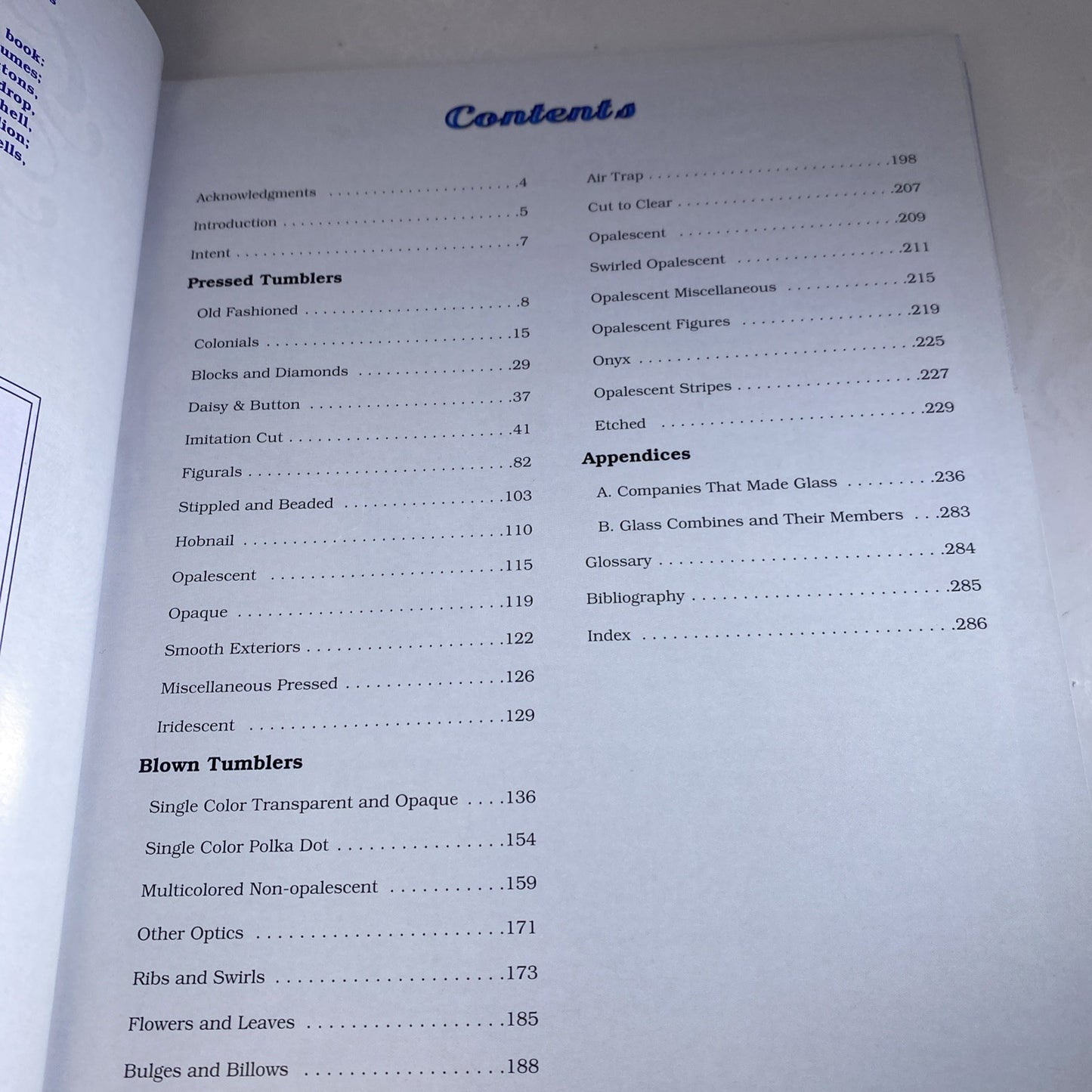 Glass Tumblers 1860-1920's by Bredehoft Tom Vintage Glass Collecting Guidebook