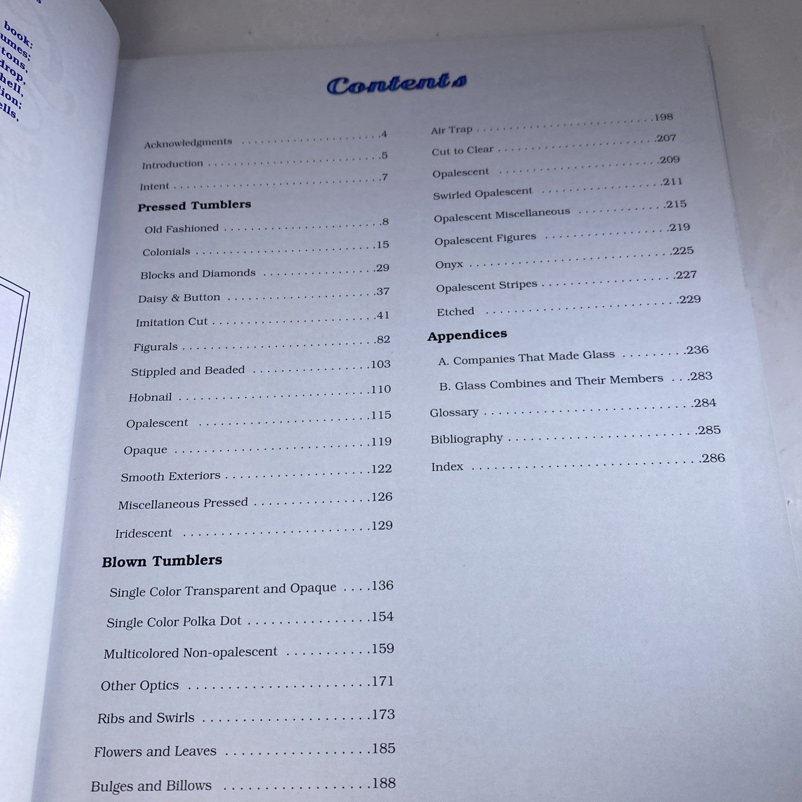 Glass Tumblers 1860-1920's by Bredehoft Tom Vintage Glass Collecting Guidebook