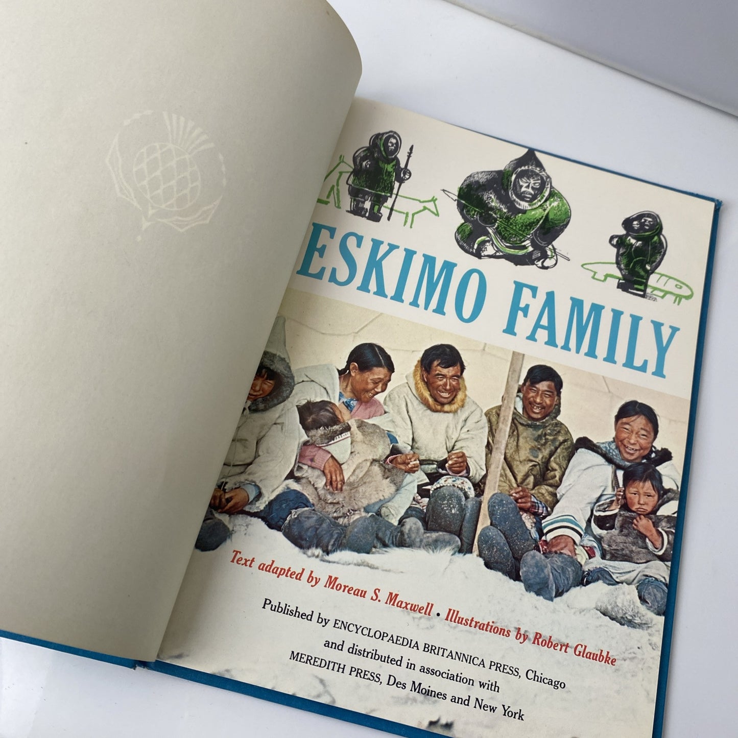 Encyclopaedia Britannica - Eskimo Family by Moreau Maxwell (1962, Hardcover)