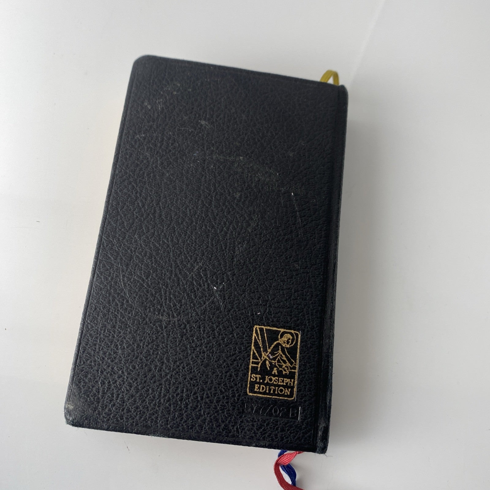 Vintage 1965 Parish Mass Book and Hymnal Old Religious Pictures Leather Unique