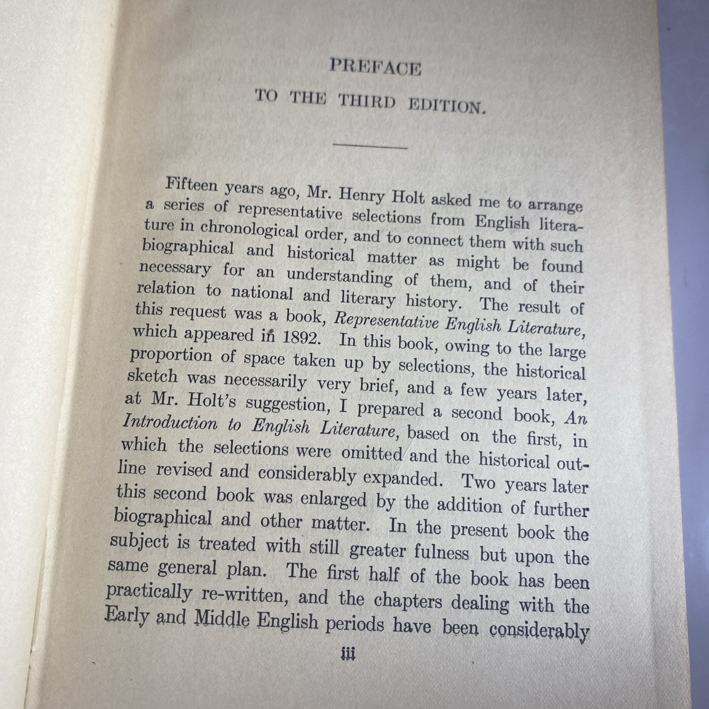 An Introduction to English Literature ~Henry S. Pancoast ~1894