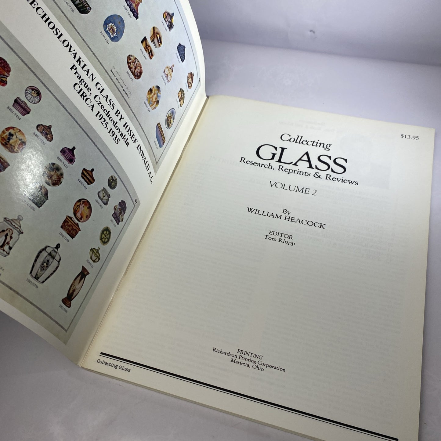 Collecting Glass V2 by Wm Heacock, Phoenix, Devilbiss Perfume, Opalescent Inwald