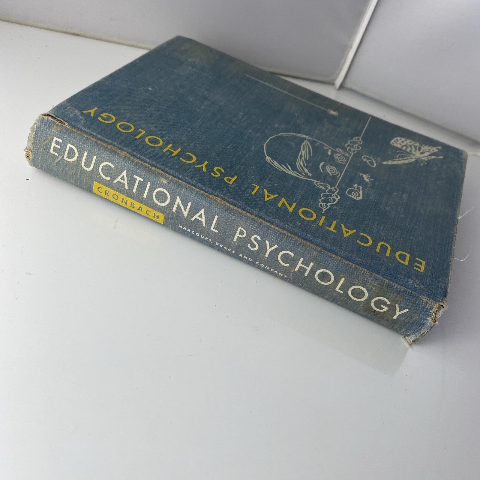 Educational Psychology- Lee J. Cronbach- 1954- Hardcover- Canvas Dec. Cover