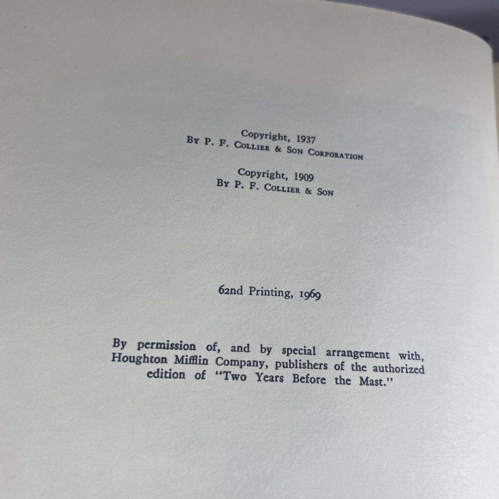 Harvard Classics TWO YEARS BEFORE THE MAST R.H. Dana Jr. DELUXE Edition 1969