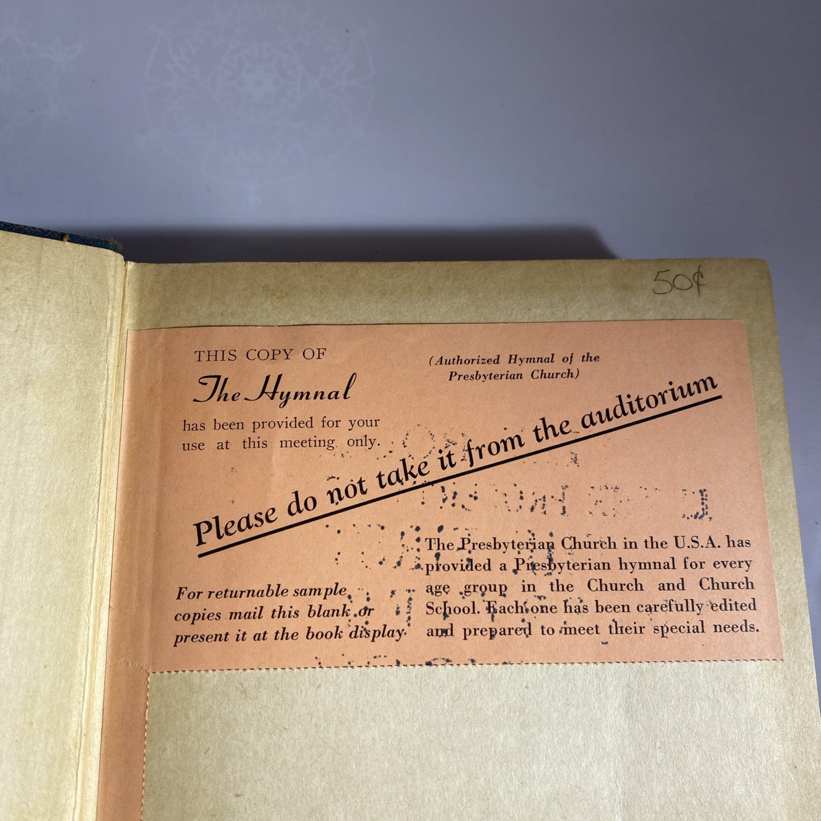 The Hymnal 1958 General Assembly of the Presbyterian Church in the United States