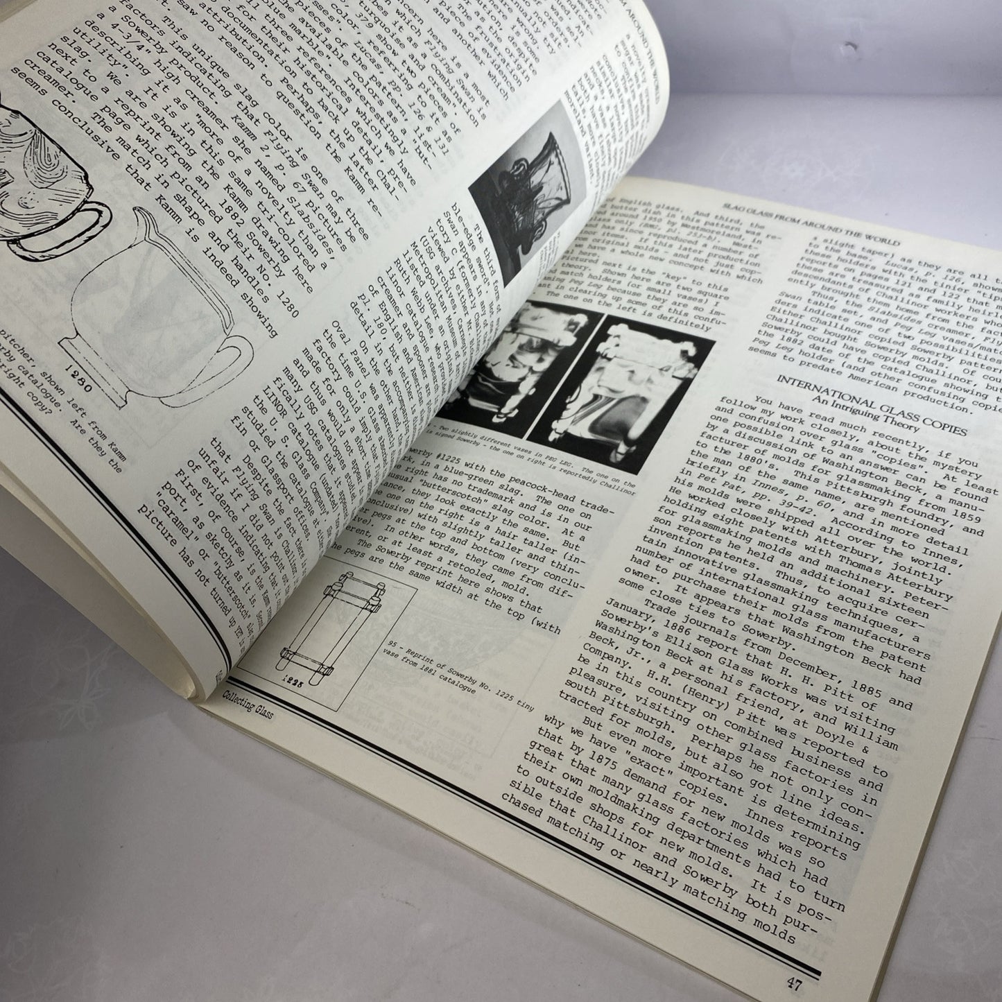 Collecting Glass Slag Glass From Around The World 1984 Volume #1 SC VGC