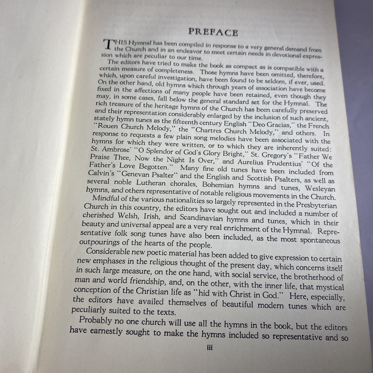 The Hymnal 1958 General Assembly of the Presbyterian Church in the United States