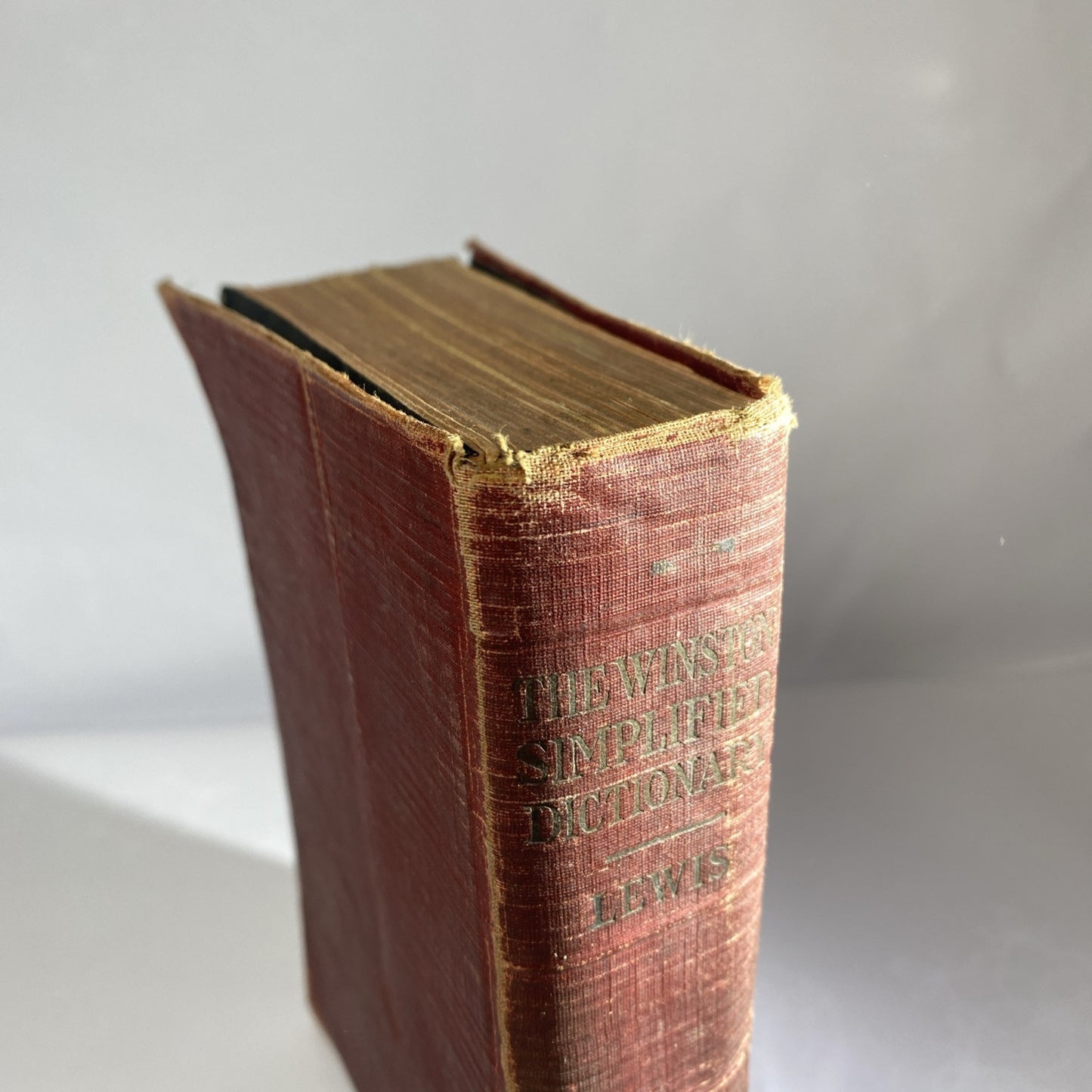 The Winston Simplified Dictionary 1919 Antique Rare Red Book English Soft Bindin