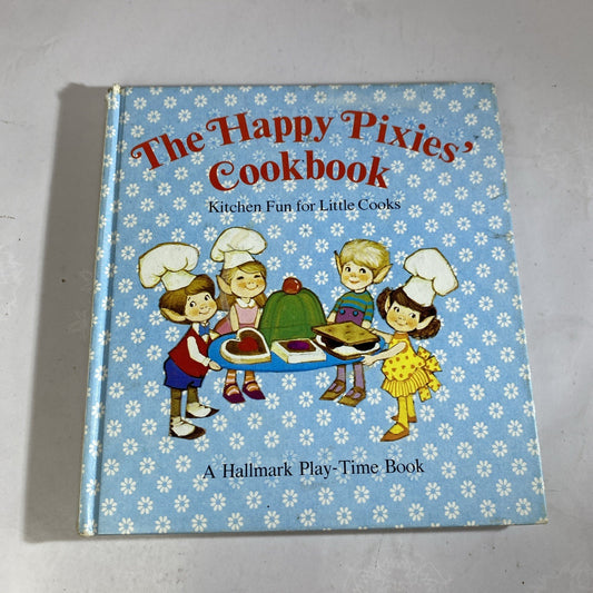 VINTAGE HAPPY PIXIES' COOKBOOK HALLMARK PLAY TIME KITCHEN FUN FOR KIDS US19