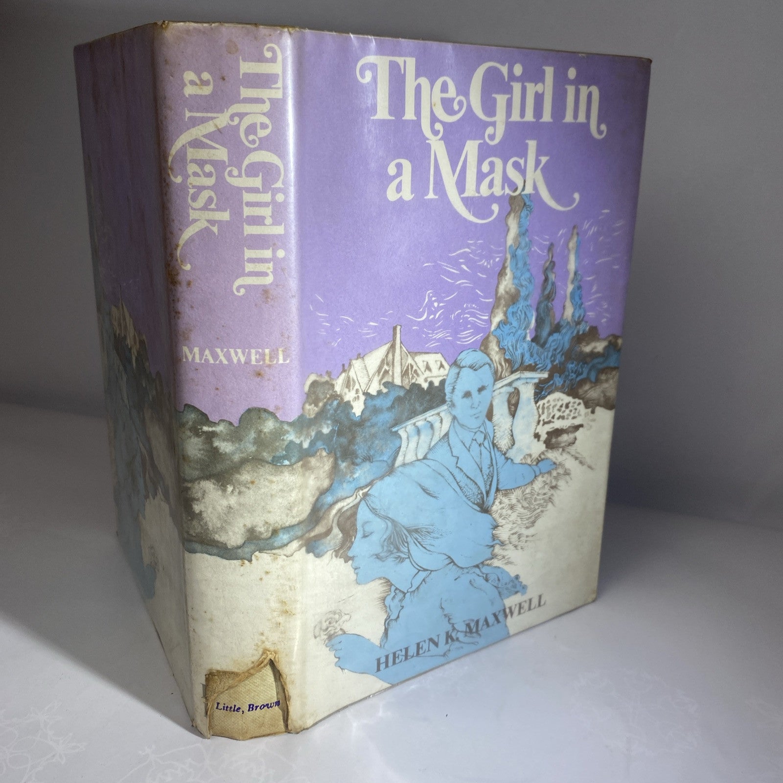 The Girl in a Mask by Helen K. MAXWELL Rare Vintage Novel Little Brown Ex Libris