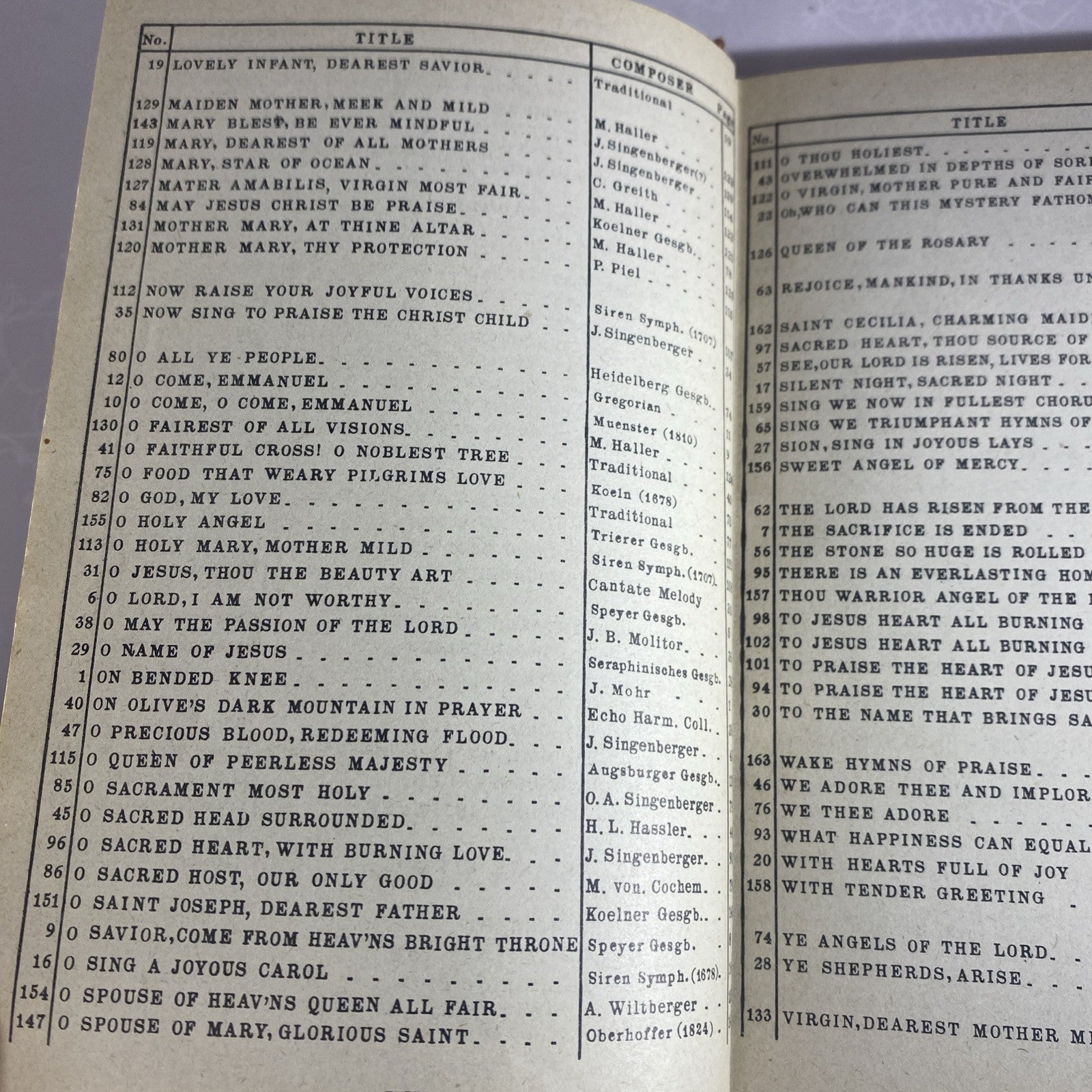 The Saint Rose Hymnal Franciscan Sisters of Perpetual Spine Needs Glued 1939