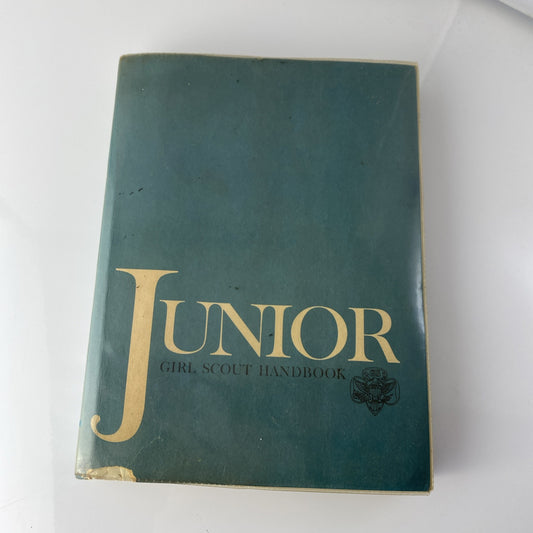 Junior Girl Scout Handbook, FIRST EDITION, 1963 Softcover Vintage 60s Guidebook