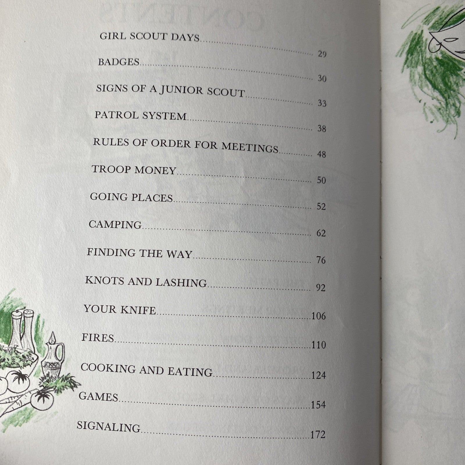 Junior Girl Scout Handbook, FIRST EDITION, 1963 Softcover Vintage 60s Guidebook