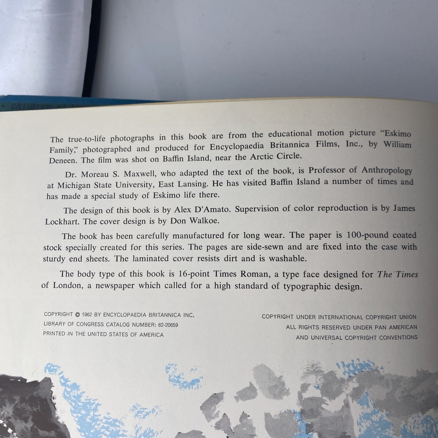Encyclopaedia Britannica - Eskimo Family by Moreau Maxwell (1962, Hardcover)