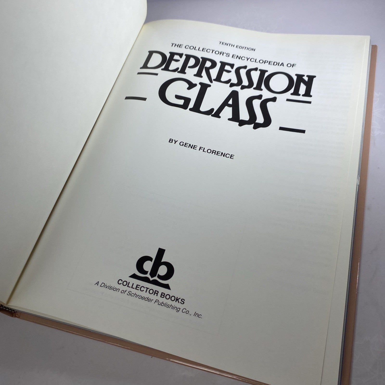 The Collectors Encyclopedia Of Depression Glass 10th Edition Revised 1992 Hardc