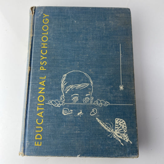 Educational Psychology- Lee J. Cronbach- 1954- Hardcover- Canvas Dec. Cover