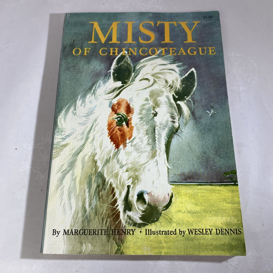 Misty of Chincoteague, Marguerite Henry, Wesley Dennis Softcover 1975, 7th print