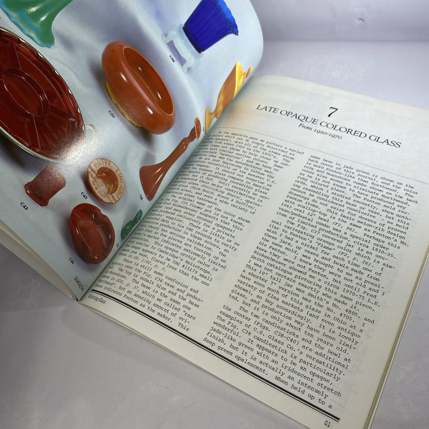 Collecting Glass Slag Glass From Around The World 1984 Volume #1 SC VGC