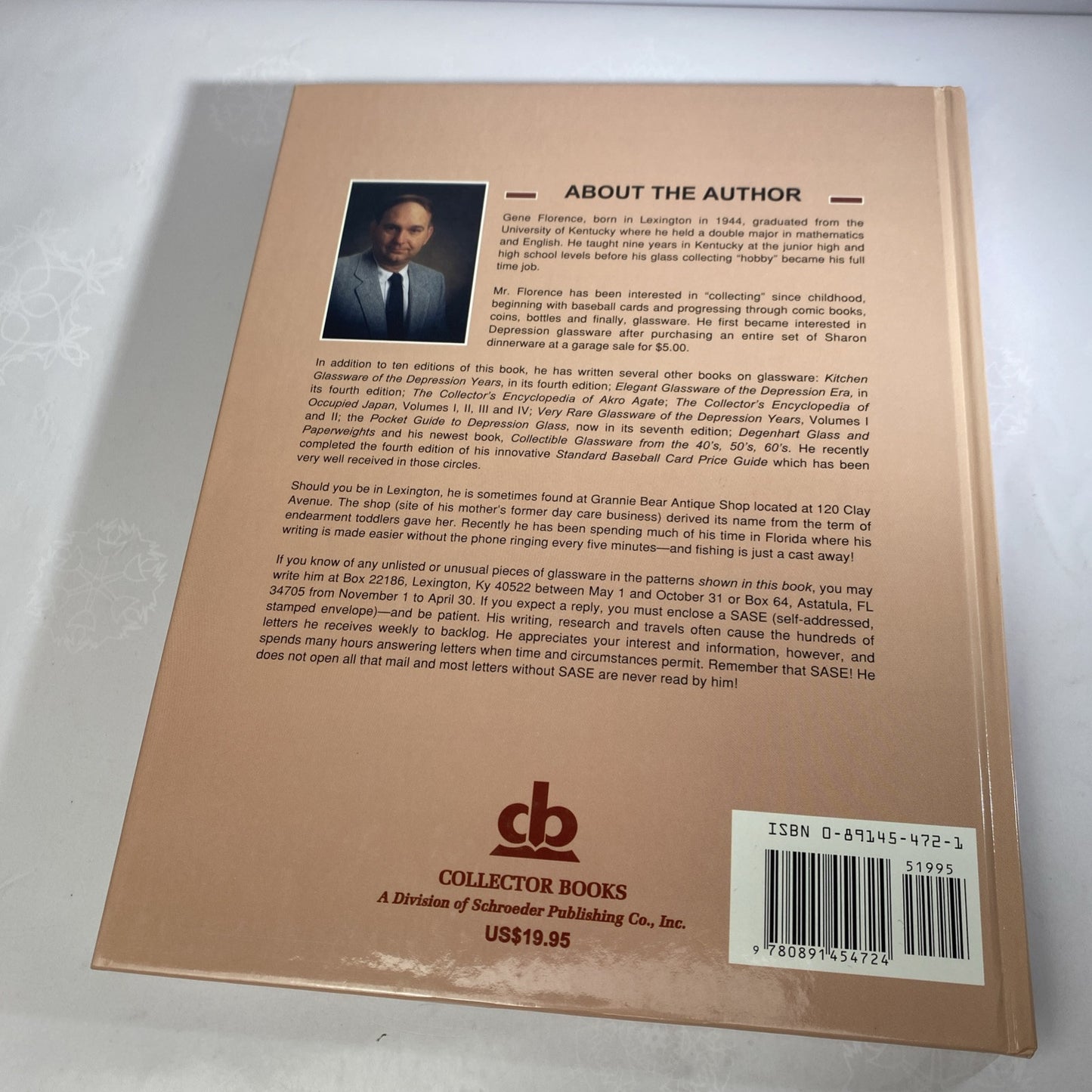 The Collectors Encyclopedia Of Depression Glass 10th Edition Revised 1992 Hardc