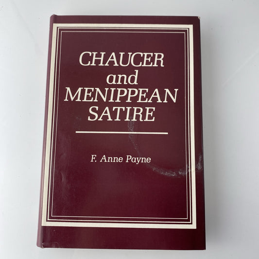 Chaucer and Menippean Satire by Payne, F.Anne Hardback Book The Fast Ship