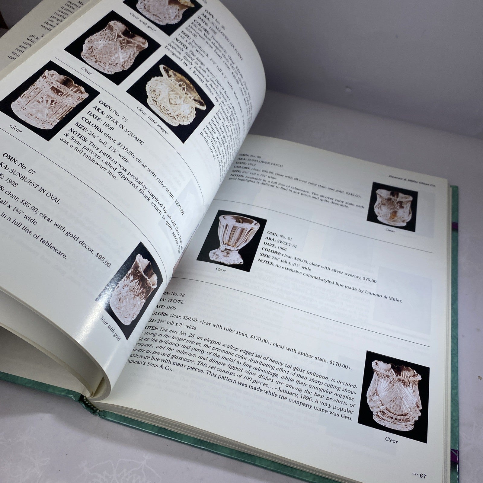 GLASS TOOTHPICK HOLDERS Identification Value BOOK ~ 1999 Bredehoft & Sanford HC