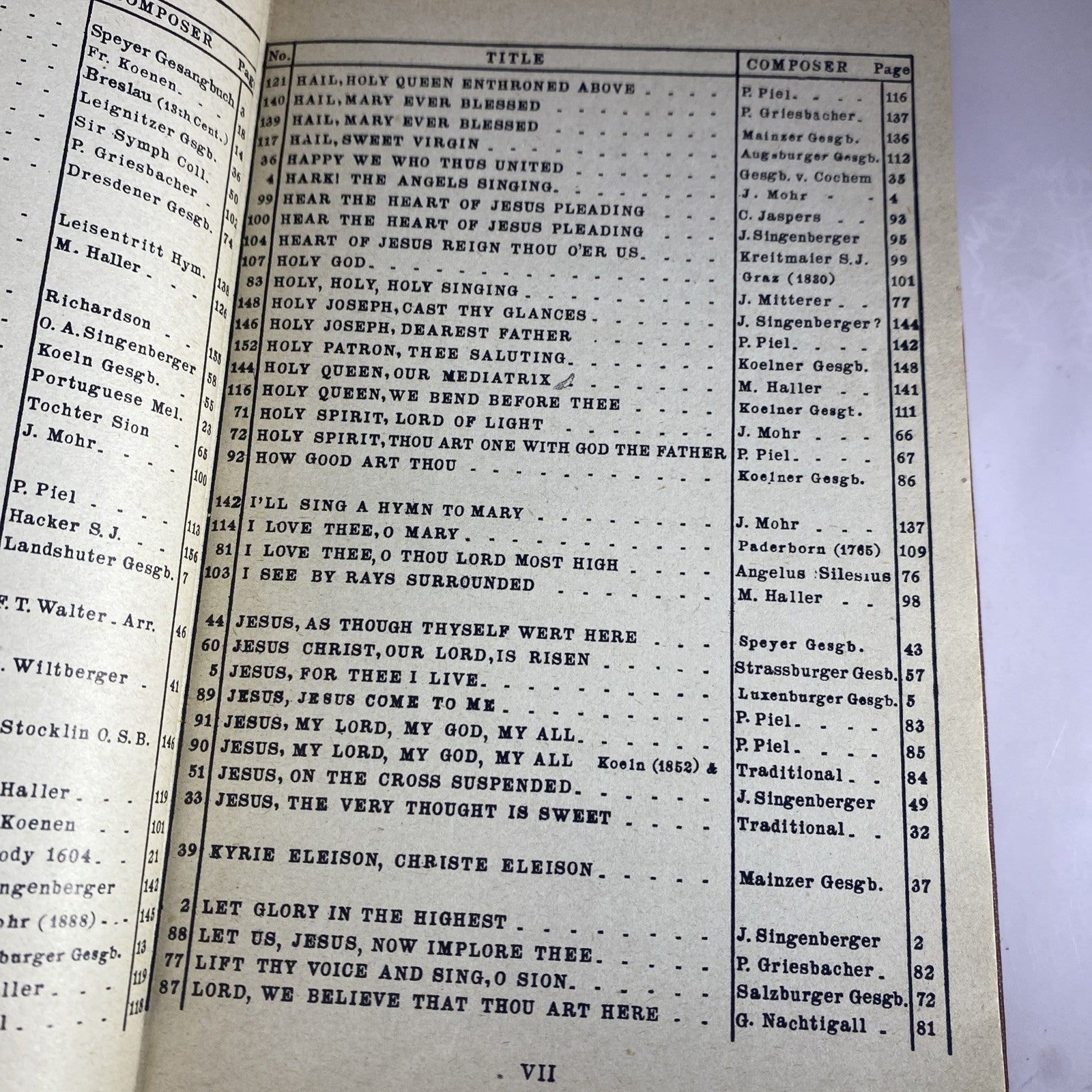 The Saint Rose Hymnal Franciscan Sisters of Perpetual Spine Needs Glued 1939
